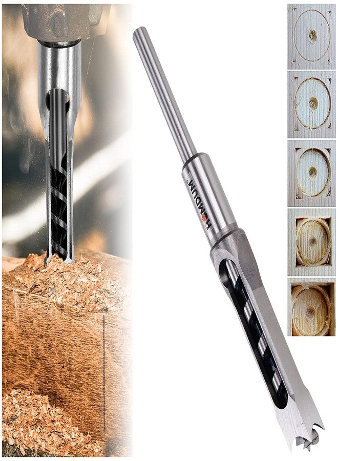 Homdum 1/2inch Square hole drill bits wood mortising chisel for Woodworking, Auger Tool Mortise drill bit drilling dia 12 mm. - Image 1